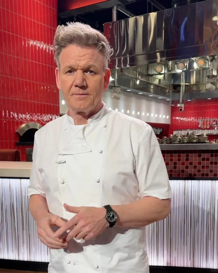 Gordon Ramsey cautions bike users to always wear helmets after he involved in an accident.