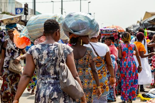 A group of Africans representing the continent’s growing population and vibrant youth